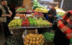 أسعار الخضروات والفواكه في غزة