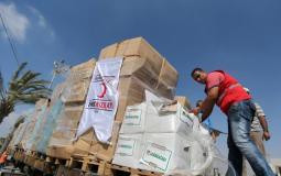 مساعدات تركيا الى قطاع غزة -ارشيف-