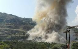 انفجار ناجم عن محاولة اسقاط طائرة إسرائيلية جنوب لبنان