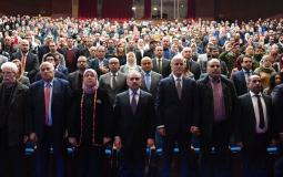 جانب من احتفال يوم المعلم الفلسطيني في رام الله اليوم