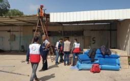 تجهيز مستشفى ميداني في رفح جنوب قطاع غزة للتعامل مع كورونا