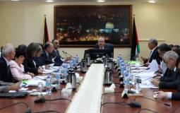 اجتماع حكومة الوفاق الوطني الفلسطيني