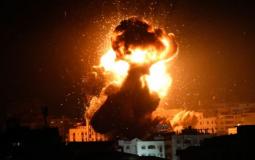 قصف اسرائيلي يستهدف مواقع للمقاومة في قطاع غزة