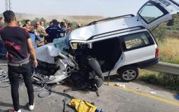 حادث سير على طريق نابلس طولكرم