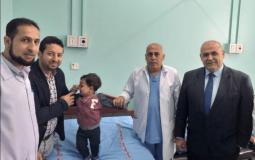 انقاذ حياة رضيع أصيب بحروق خطيرة في غزة