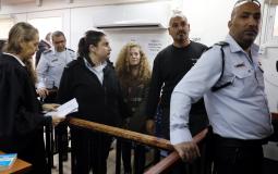 الأسيرة عهد التميمي داخل محكمة الاحتلال