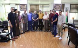 بلدية جباليا النزلة تناقش مشروع شارع الشهيد أحمد فكري أبو وردة