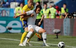 جانب من مباراة السويد وكوريا الجنوبيةفي كأس العالم 2018