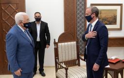 الرئيس عباس يستقبل دومينيك راب وزير الخارجية البريطاني