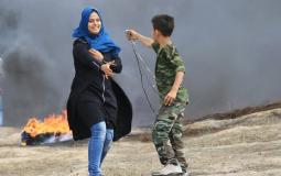 صورة تداولها رواد التواصل الاجتماعي للطفلة وصال الشيخ خليل التي قتلها قناص إسرائيي على حدود غزة الاثنين الماضي
