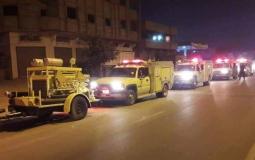 وصول سيارات دفاع مدني وإطفاء إلى غزة بتبرع قطري