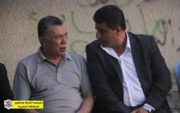 إياد نصر عضو ثوري فتح يجوار عضو اللجنة المركزية للحركة أبو ماهر حلس 