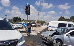 حادث سير عند مدخل قرية إعبلين بمنطقة الجليل