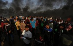 تظاهرات مسيرات العودة على حدود غزة