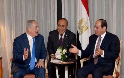 الرئيس المصري خلال لقاء سابق مع بنيامين نتنياهو