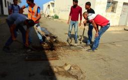 سلطة الموانئ تشرع في صيانة شبكات تصريف مياه الأمطار في غزة