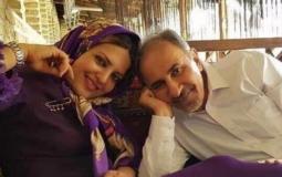 رئيس بلدية طهران برفقة زوجته