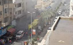 اندلاع حريق داخل مخبز جنوب مدينة غزة