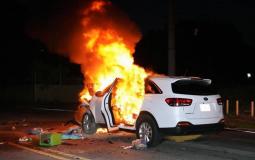 حرق سيارة - توضيحية