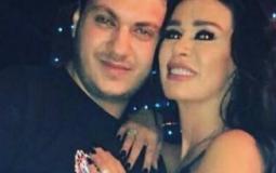 الفنانة اللبنانية نادين الراسي وابنها البكر مارك حدشيتي