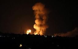 غارة اسرائيلية على موقع لحماس في غزة