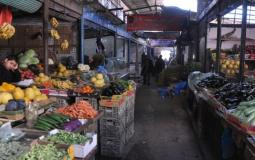 سوق في قطاع غزة -ارشيف-