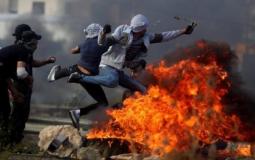مواجهات بين شبان فلسطينيين وقوات الاحتلال -ارشيف-