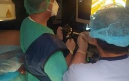 الطاقم الطبي في مجمع ناصر - خانيونس 