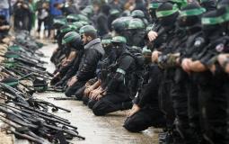 مقاومو كتائب القسام الجناح العسكري لحركة حماس -ارشيف-