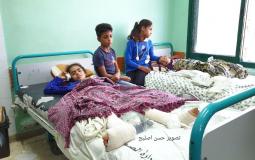 أطفال عائلة السواركة الناجين من المجزرة الإسرائيلية