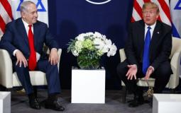 الرئيس الأمريكي دونالد ترامب ورئيس الوزراء الاسرائيلي بنيامين نتنياهو