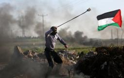 مواجهات بين الشبان وقوات الاحتلال على حدود غزة