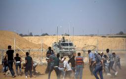 100 إصابة في جمعة ثوار لأجل القدس والأقصى شرق غزة مسيرة العودة