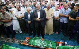 خلال تشييع شهداء كتائب القسام في غزة الخميس الماضي