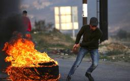 مواجهات بين الشبان وقوات الاحتلال على حاجز حوارة جنوب نابلس اليوم