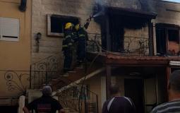 إصابة شخص أثر استنشاق دخان حريق في دير الأسد