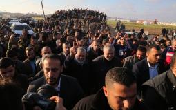 هنية خلال مشاركته في مسيرات العودة