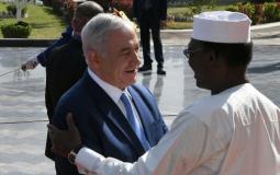 صورة أرشيفية تجمع الرئيس التشادي برئيس الوزراء الاسرائيلي بينيامين نتنياهو