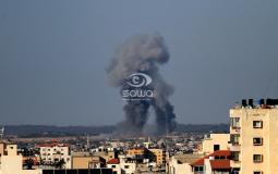 قصف على غزة الآن