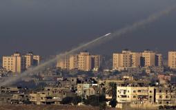 إطلاق صاروخ من غزة باتجاه إسرائيل -صورة ارشيفية-