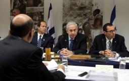  رئيس حكومة الاحتلال الإسرائيلي ووزير الأمن بنيامين نتنياهو يعقد اجتماعا في الكرياه - ارشيفية
