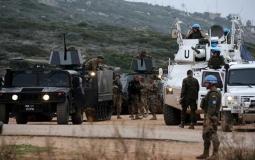 القوات الدولية على حدود لبنان