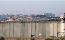 جدار على حدود غزة