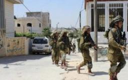 قوات الاحتلال الاسرائيلي في واد الحمص
