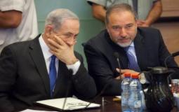 رئيس الوزراء الإسرائيلي بنيامين نتنياهو ووزير الأمن أفيغدور ليبرمن