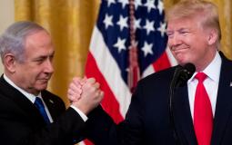 دونالد ترامب وبنيامين نتنياهو لحظة إعلان صفقة القرن