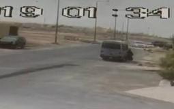 مشهد من فيديو حادثة دهس الطالبة السعودية