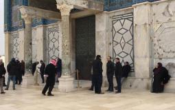 اغلاق باب مسجد قبة الصخرة في القدس 