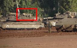 استهداف دبابة بقذيفة RBG جنوب قطاع غزة