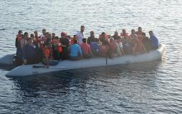مهاجرين يعبرون البحر وصولاً للدول الاوروبية